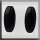 12260 Glass Treasures-Fancy Olive Bead 13/6mm Bright Jet (Qty. 2) MAIN